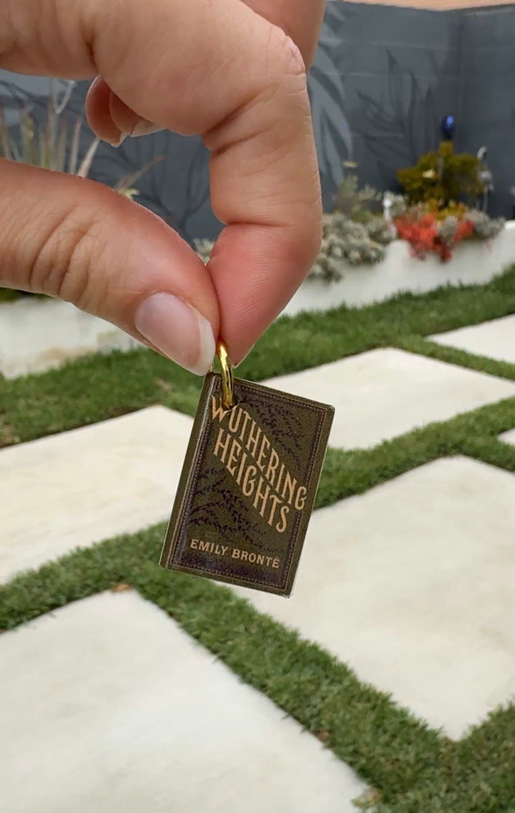Mini 3D Books for Charm Bracelet, Key chain, Bag, E-Reader, Phone Charm, DIY - Custom Cover Option Available w/ Jump Ring - For Book Lovers