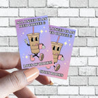 Funny Book Sticker - Ice Coffee Lover - All I Need is Iced Coffee & Spicy Books