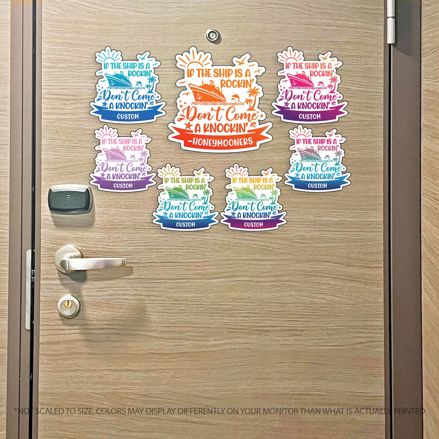 Custom If the Ship is a Rockin' Don't Come a Knockin' - Funny Custom Cruise Magnet - Several Colors