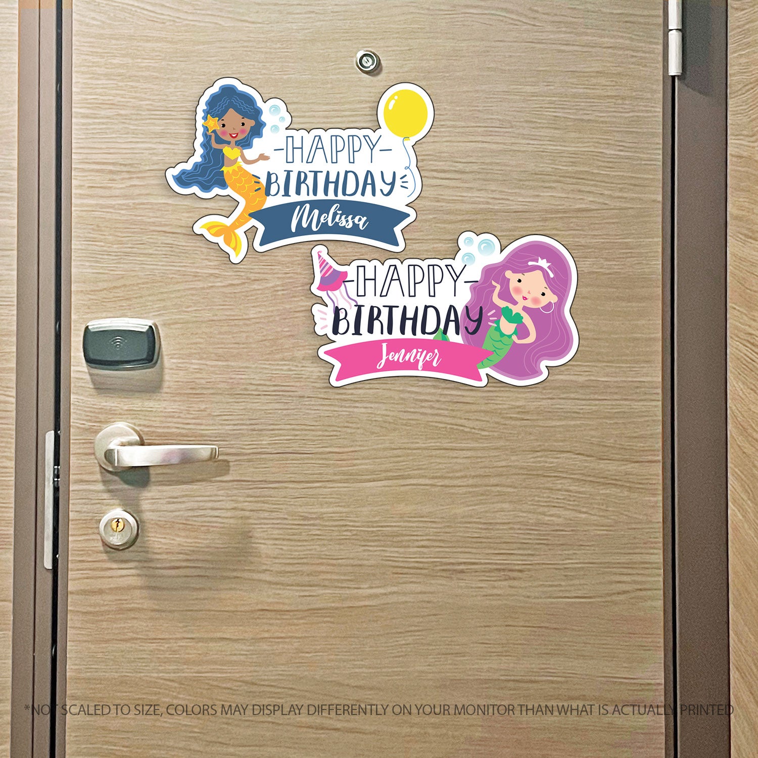 Happy Birthday Mermaid Custom Magnet - Two Designs