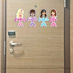 Mermaid & Merman Characters with Names Custom Magnet - Cruise Magnet - Several Designs