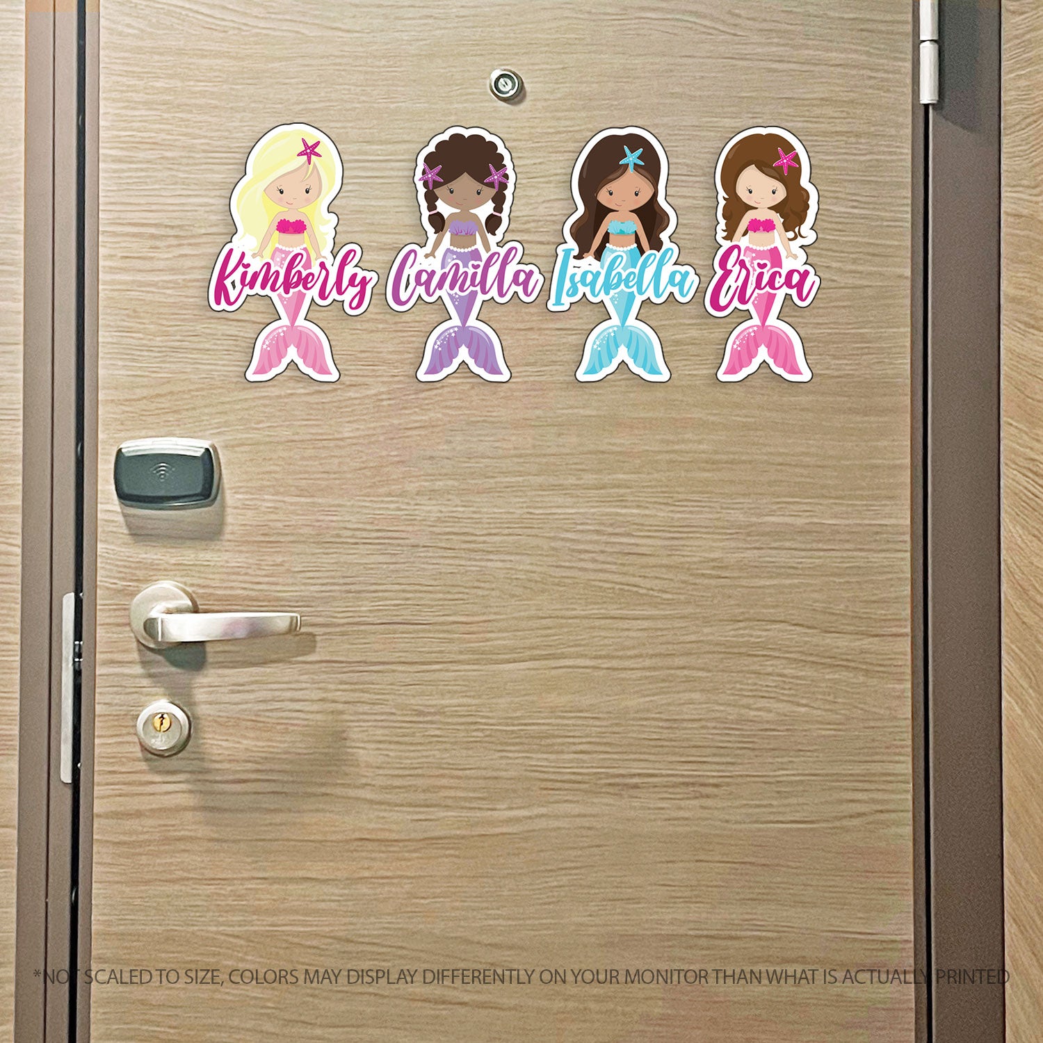 Mermaid & Merman Characters with Names Custom Magnet - Cruise Magnet - Several Designs
