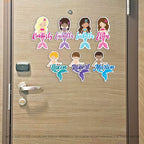 Mermaid & Merman Characters with Names Custom Magnet - Cruise Magnet - Several Designs