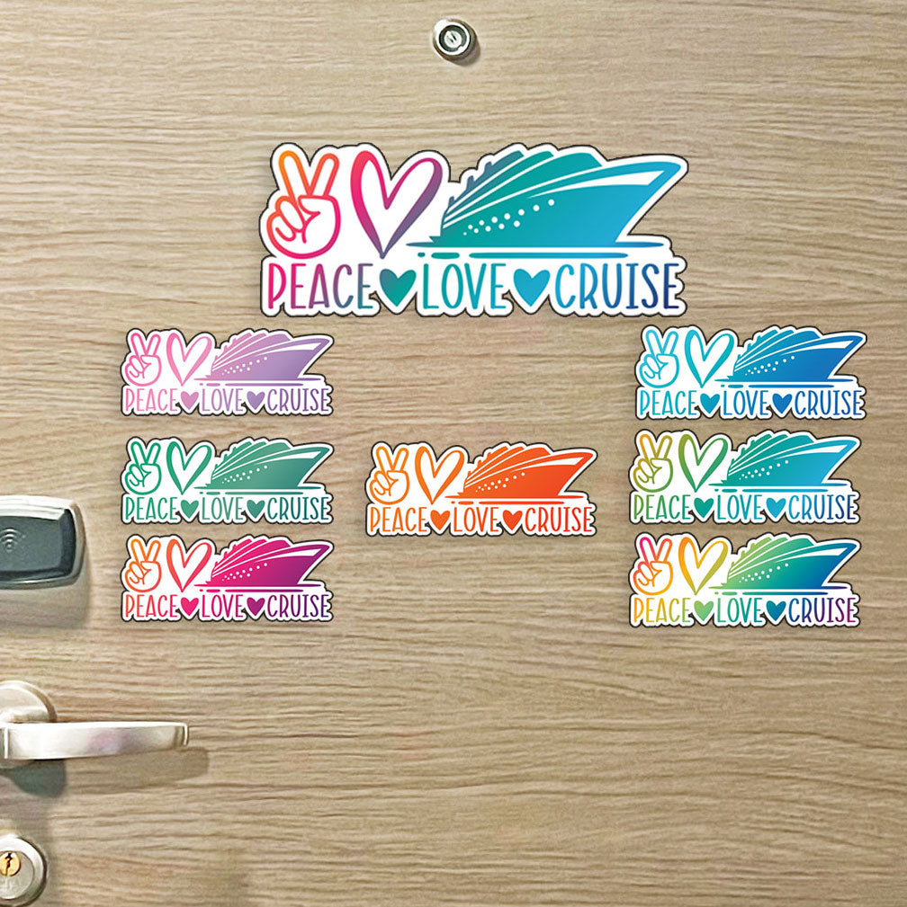 Peace Love Cruise Magnet  - Several Colors