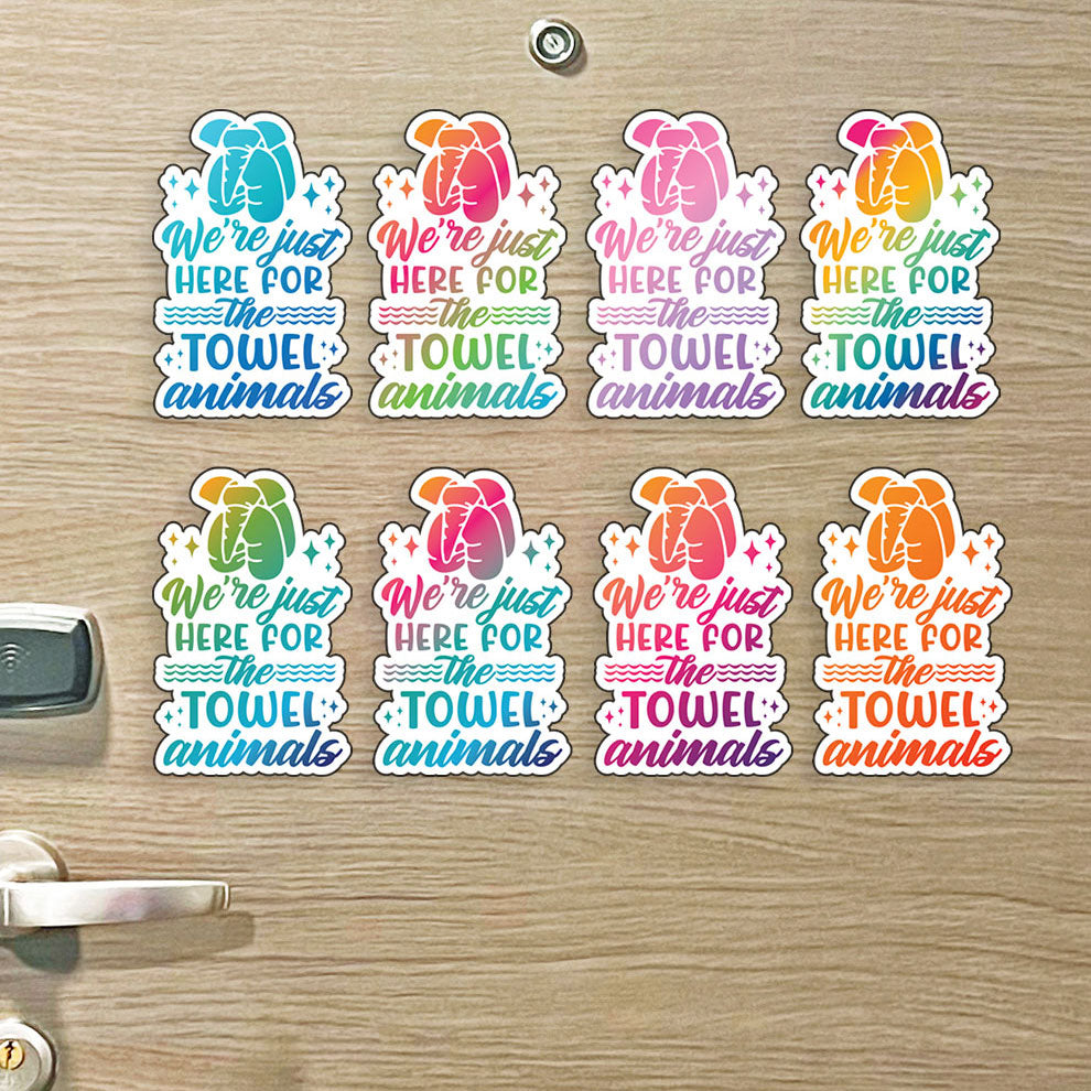 Towel Animal - We're Here for the Towel Animals - Several Colors