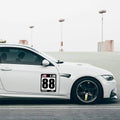 Custom Magnet Track Autocross Race Car Reusable Number Plate (1pc)