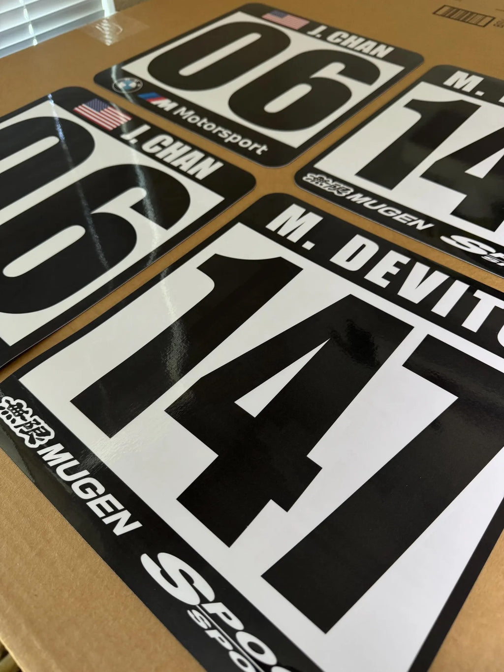 Custom Magnet Track Autocross Race Car Reusable Number Plate (1pc)