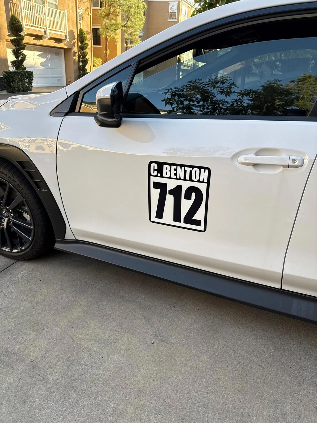 Custom Magnet Track Autocross Race Car Reusable Number Plate (1pc)