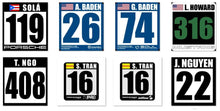 Load image into Gallery viewer, Custom Magnet Track Autocross Race Car Reusable Number Plate (1pc)
