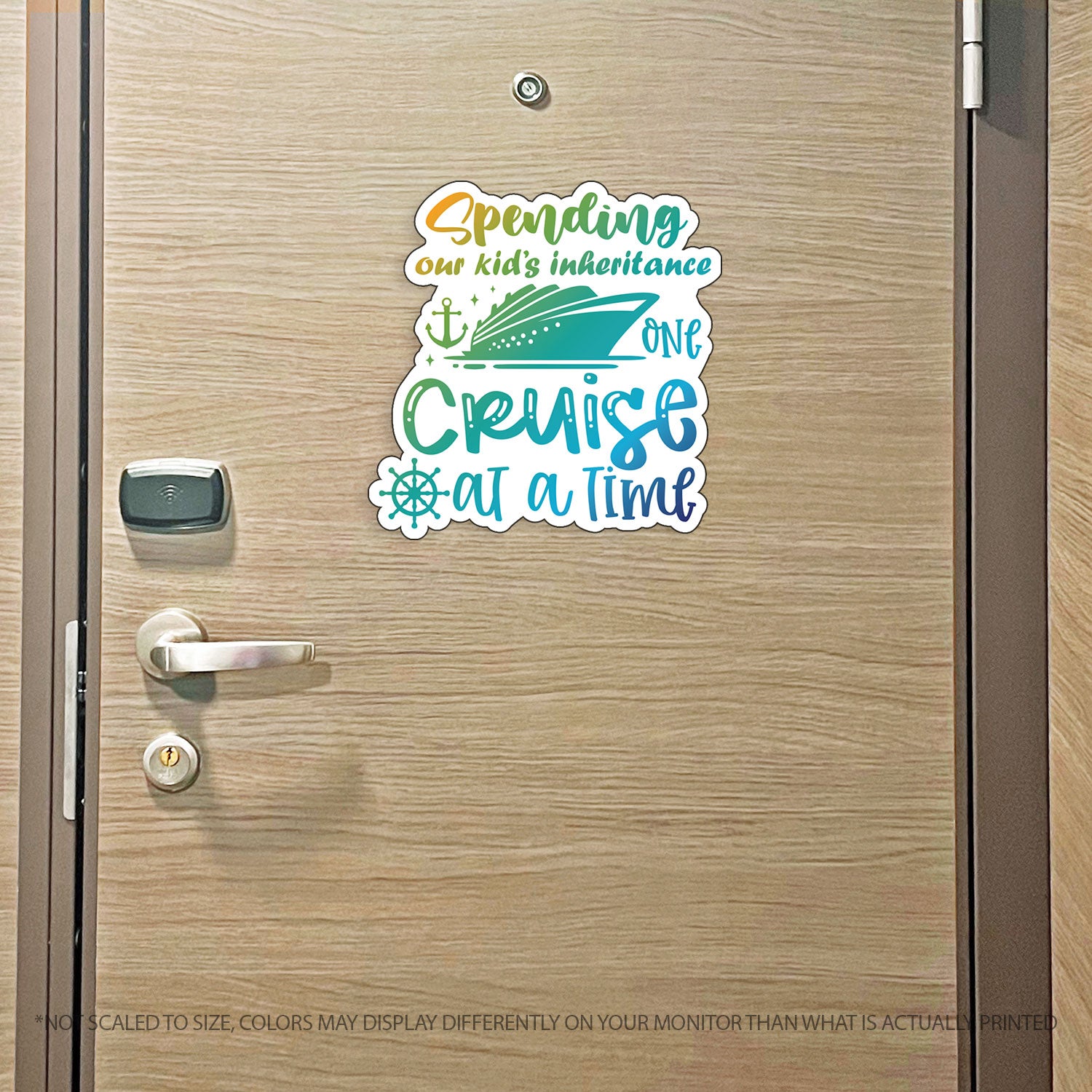 Couples Trip Cruise Magnet - Spending Our Kids Inheritance One Cruise at a Time - Several Colors