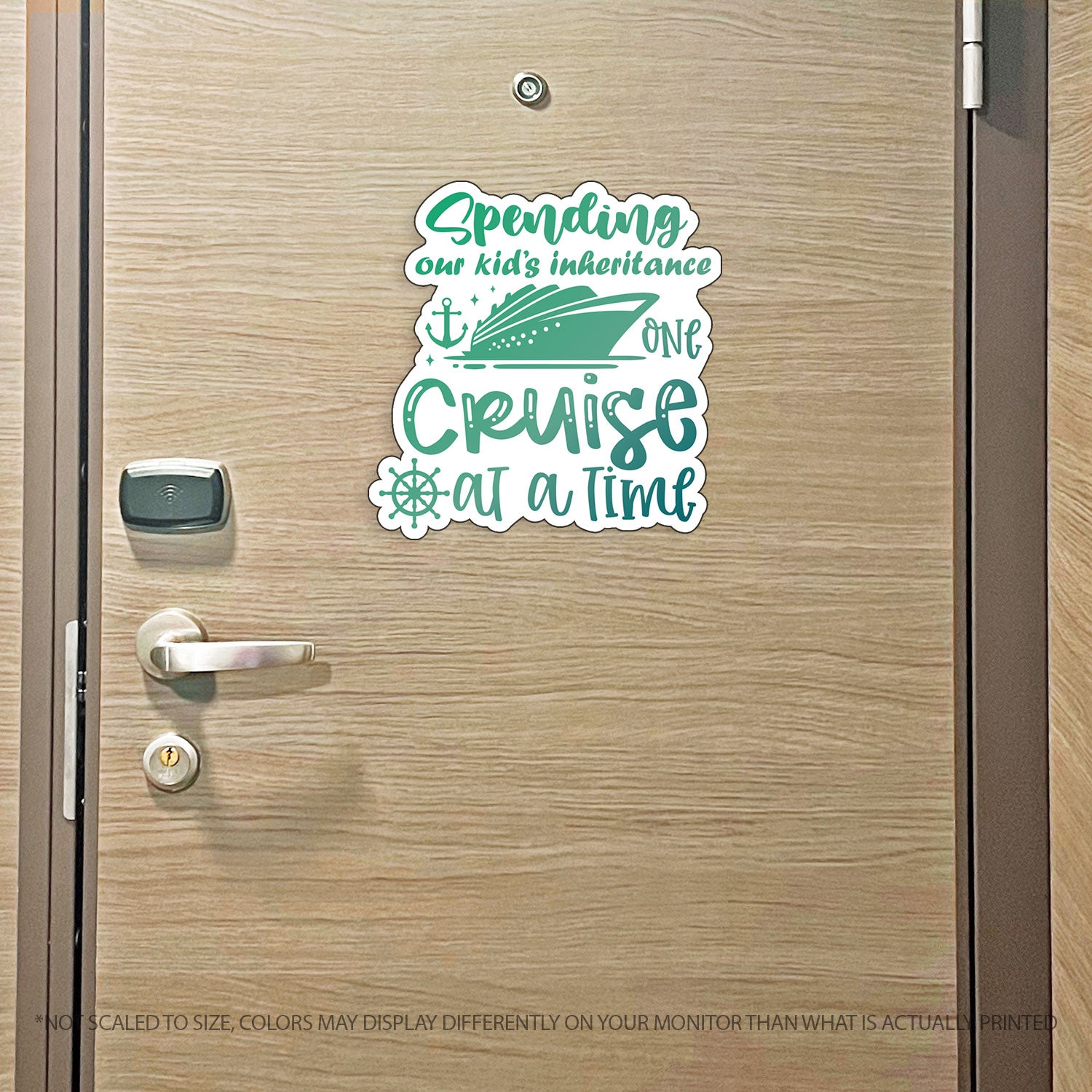 Couples Trip Cruise Magnet - Spending Our Kids Inheritance One Cruise at a Time - Several Colors