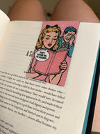 Funny Pop Art Style Pink Magnetic Bookmark - Don't Bother Me I'm Reading - Available in Holographic - 1pc
