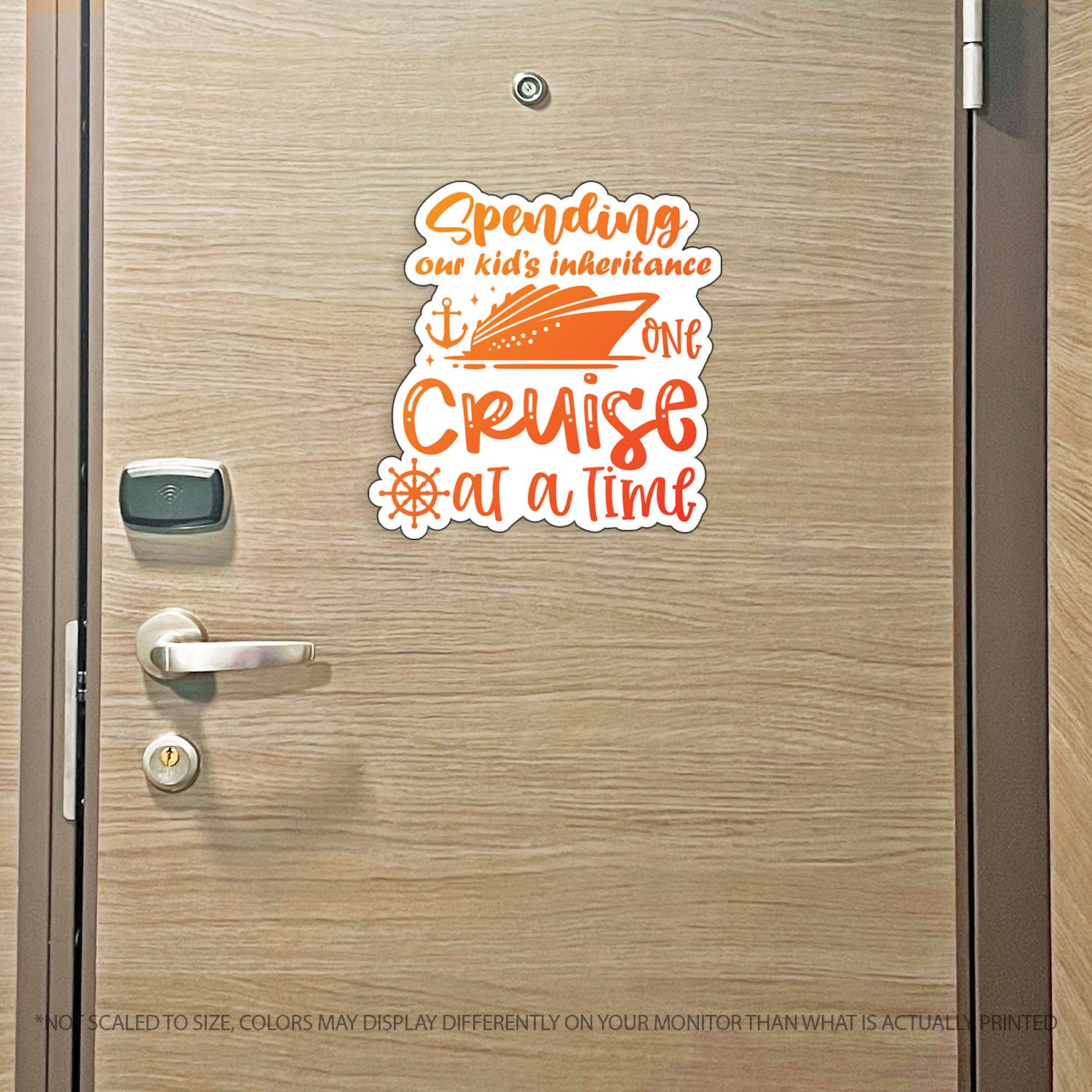 Couples Trip Cruise Magnet - Spending Our Kids Inheritance One Cruise at a Time - Several Colors