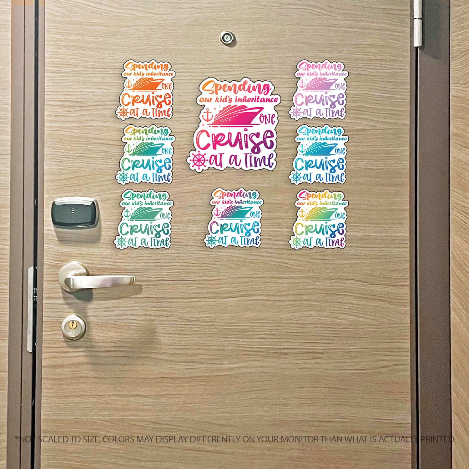 Couples Trip Cruise Magnet - Spending Our Kids Inheritance One Cruise at a Time - Several Colors