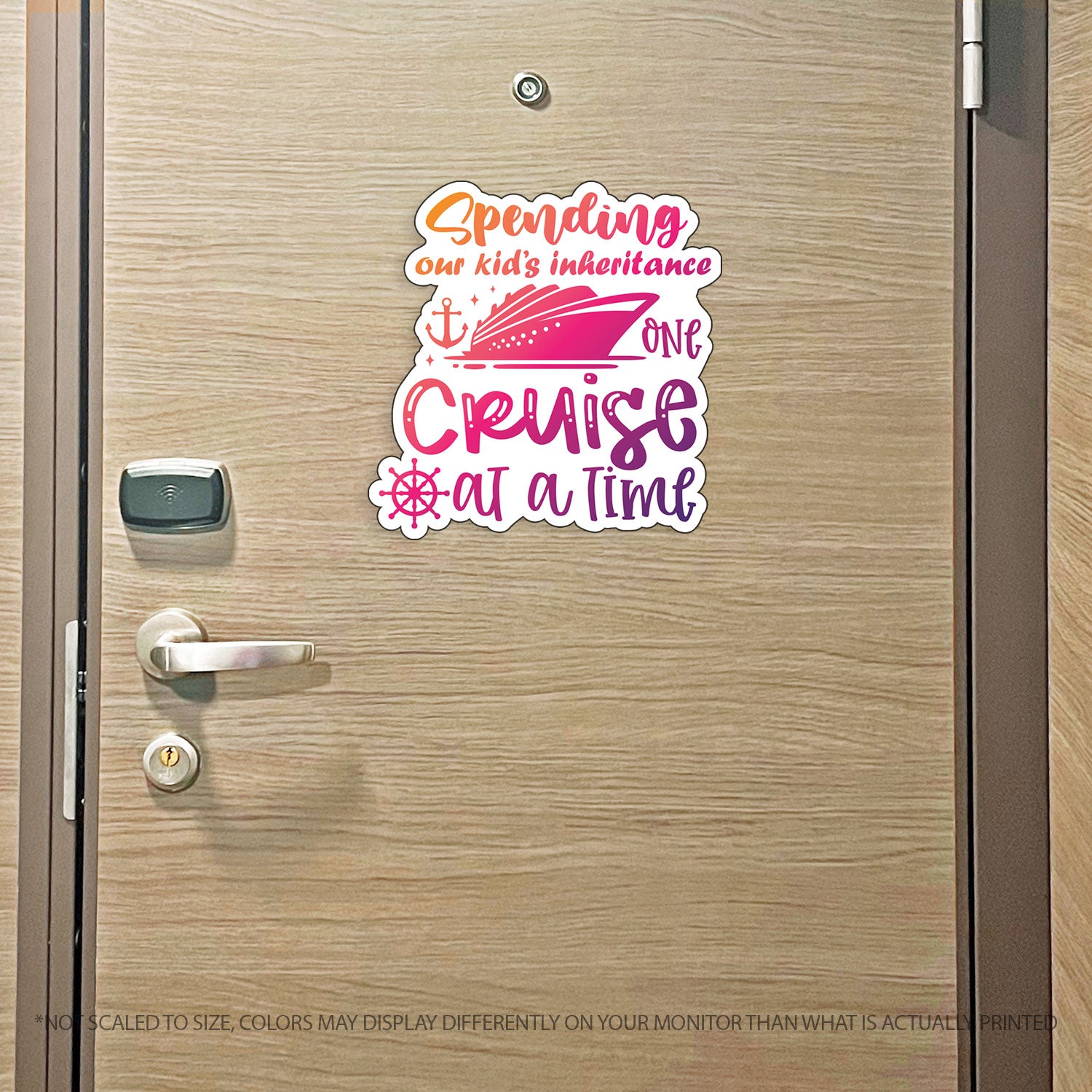 Couples Trip Cruise Magnet - Spending Our Kids Inheritance One Cruise at a Time - Several Colors