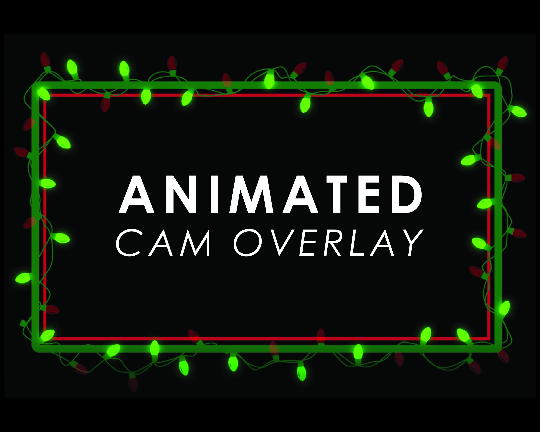 ANIMATED Christmas Lights Holiday Time Christmas Xmas Twitch - WEBM - Twitch Animated Camera Overlay