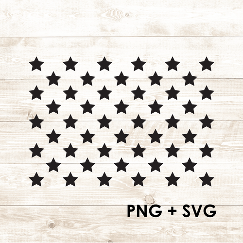 Flag Stars - 50 Stars - SVG + PNG - Digital Download-Digital Download-Too Sweet SVGs