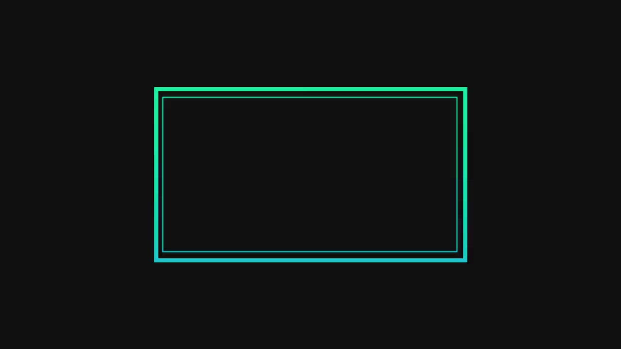 ANIMATED Blue Green Neon Camera Webcam Overlay Color Shift Animation