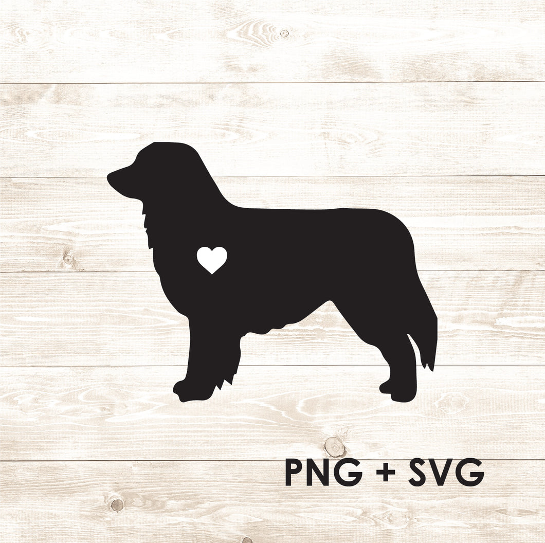 Aussie - Australian Shepherd with Tail - SVG + PNG - Digital Download