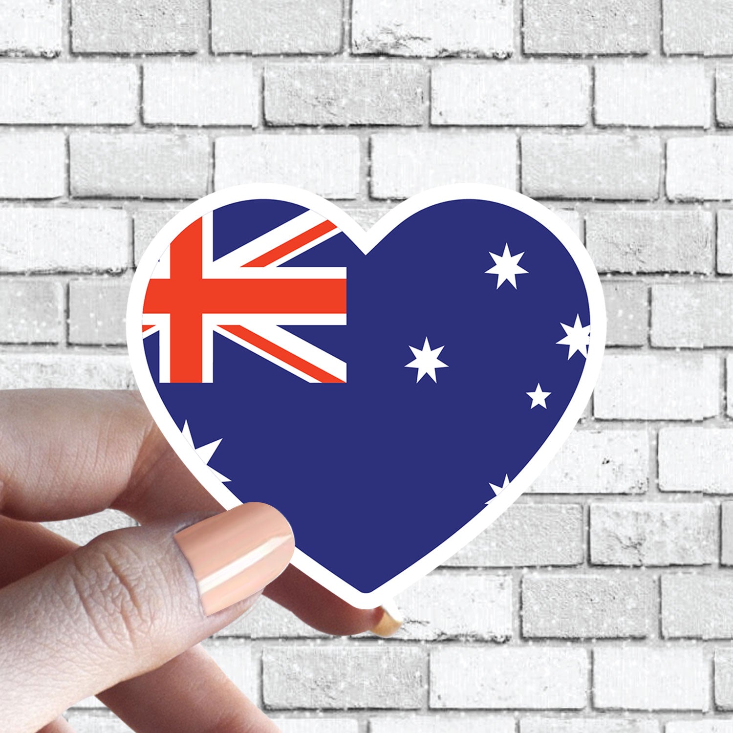 ANY FLAG HEART Sticker - Any Country Flag