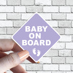 Baby On Board Caution Sticker - Several Colors Available - Several Color Options Available