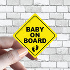 Baby On Board Caution Sticker - Several Colors Available - Several Color Options Available
