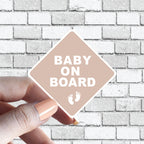 Baby On Board Caution Sticker - Several Colors Available - Several Color Options Available