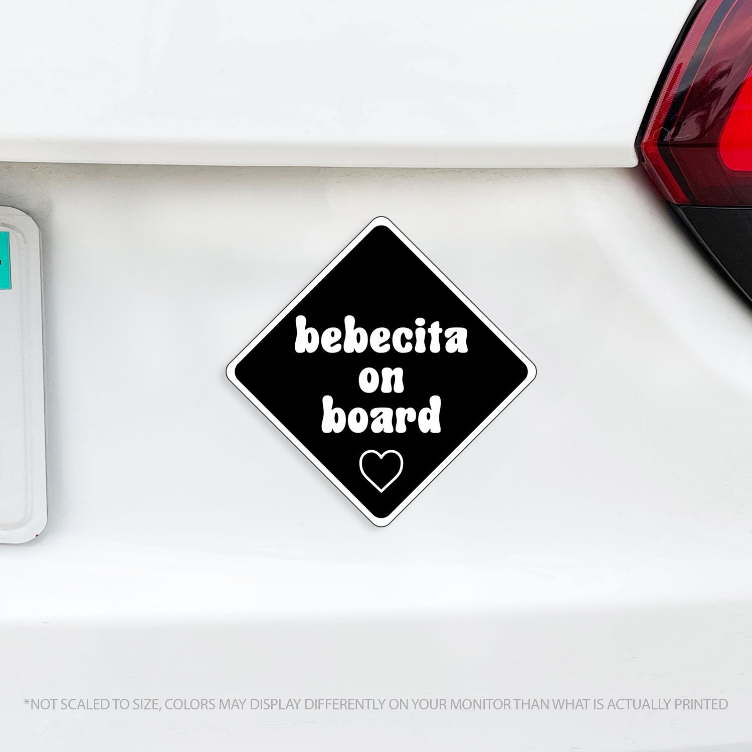 Latin Baby On Board Bebecita on Board Magnet - para Los Conejos