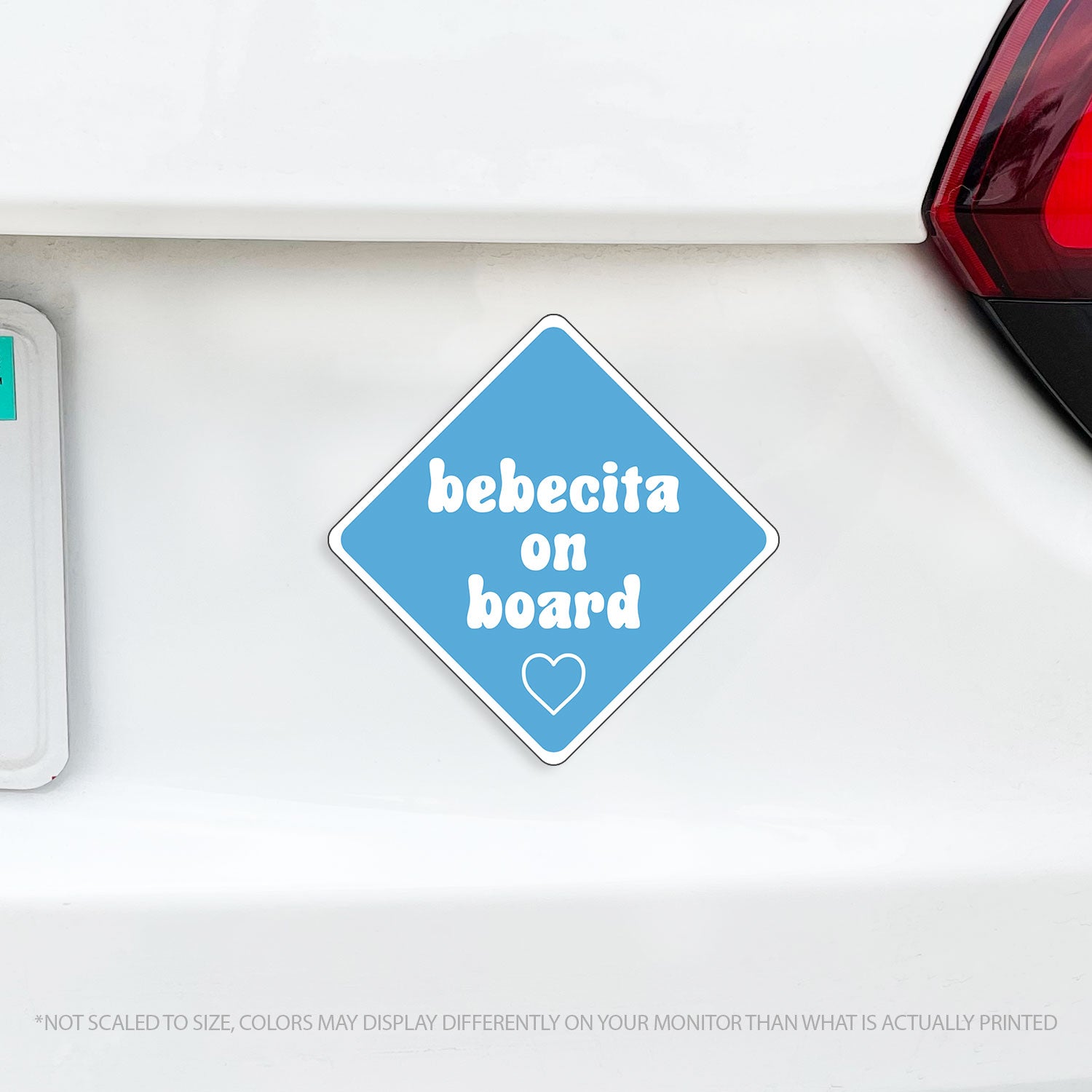 Latin Baby On Board Bebecita on Board Magnet - para Los Conejos
