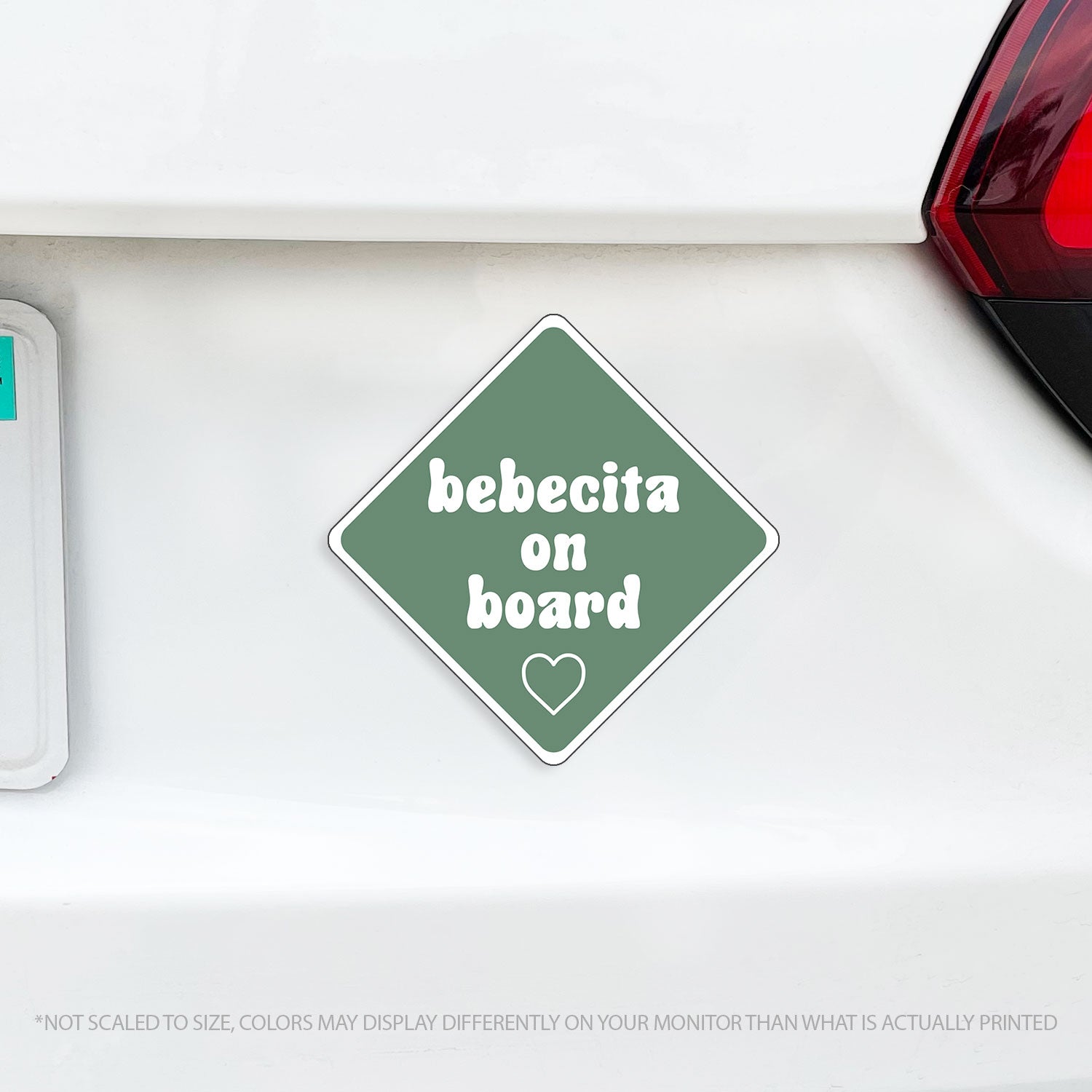 Latin Baby On Board Bebecita on Board Magnet - para Los Conejos