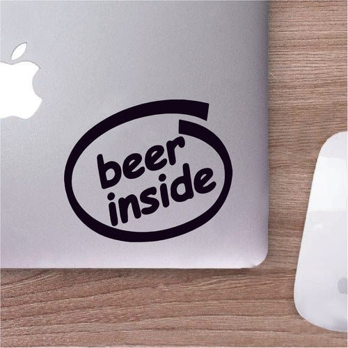 Beer Inside Funny Restaurant Decal-Decal-Too Sweet SVGs