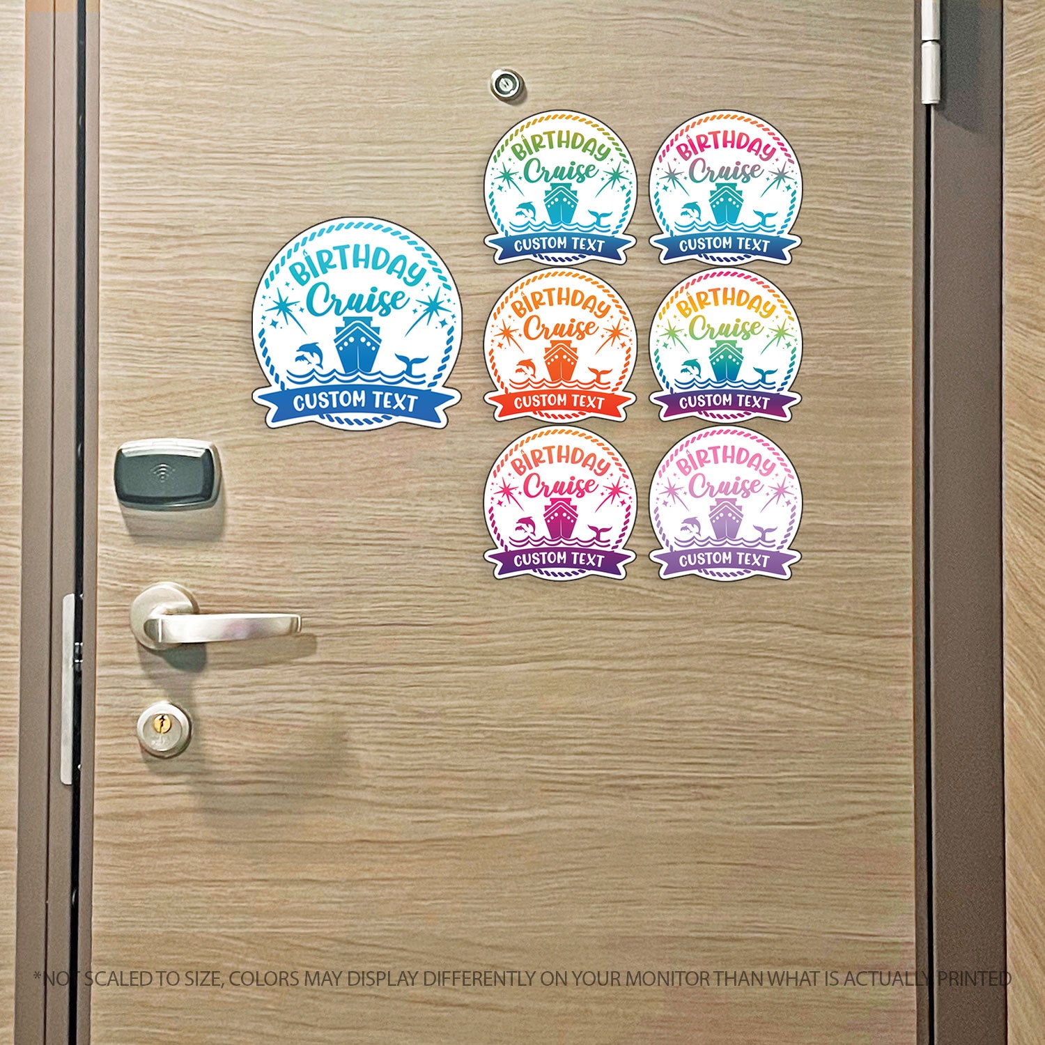Custom Birthday Cruise - Round Custom Cruise Magnet - Several Colors
