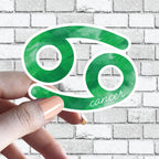 Zodiac Sign Sticker - w/ Cute Cursive Writing