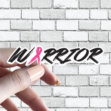 Load image into Gallery viewer, Cancer Warrior Ribbon F Cancer Fuck Cancer Sticker - Several Ribbon Colors
