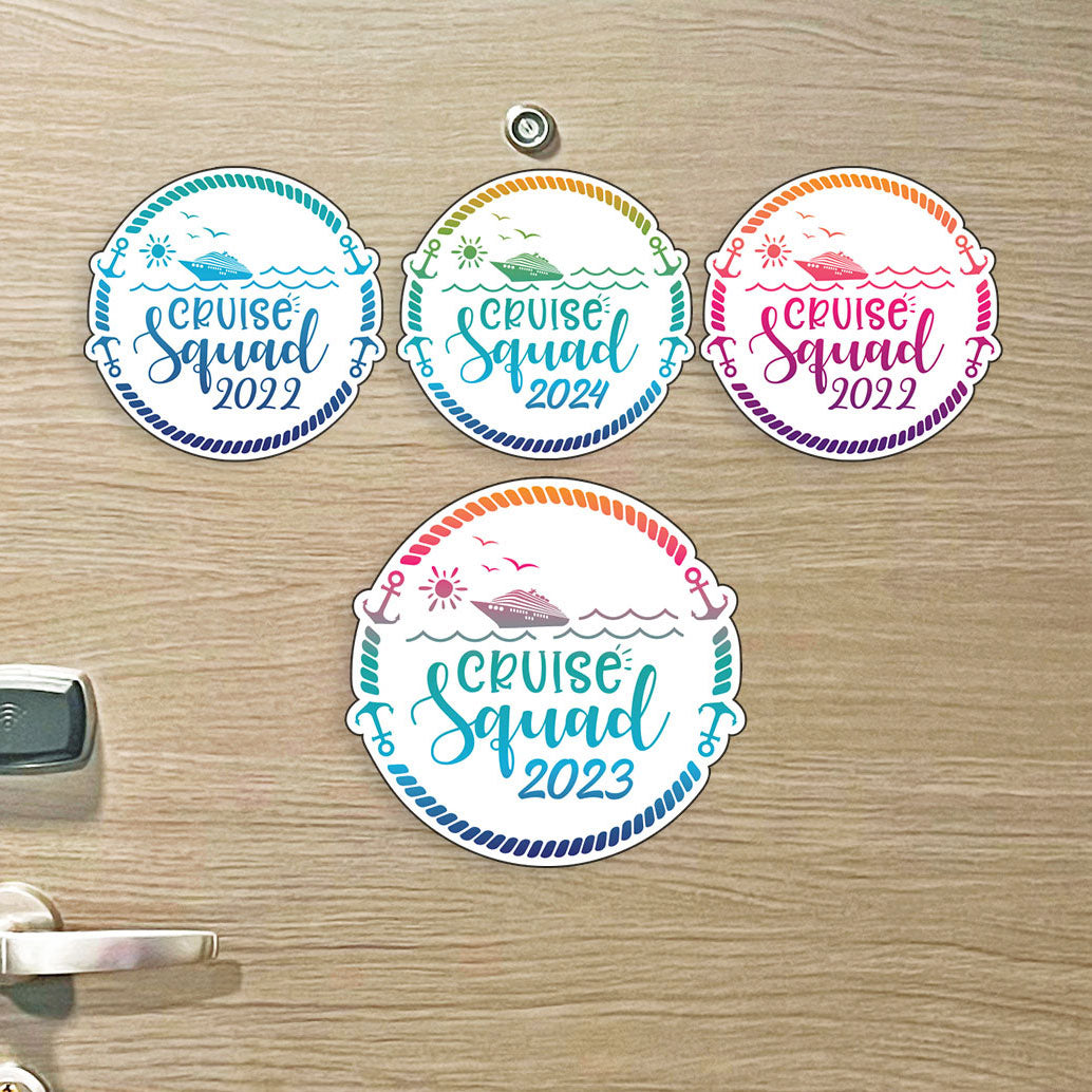 Cruise Squad - Awesome Cruise Magnet with Year - Several Colors