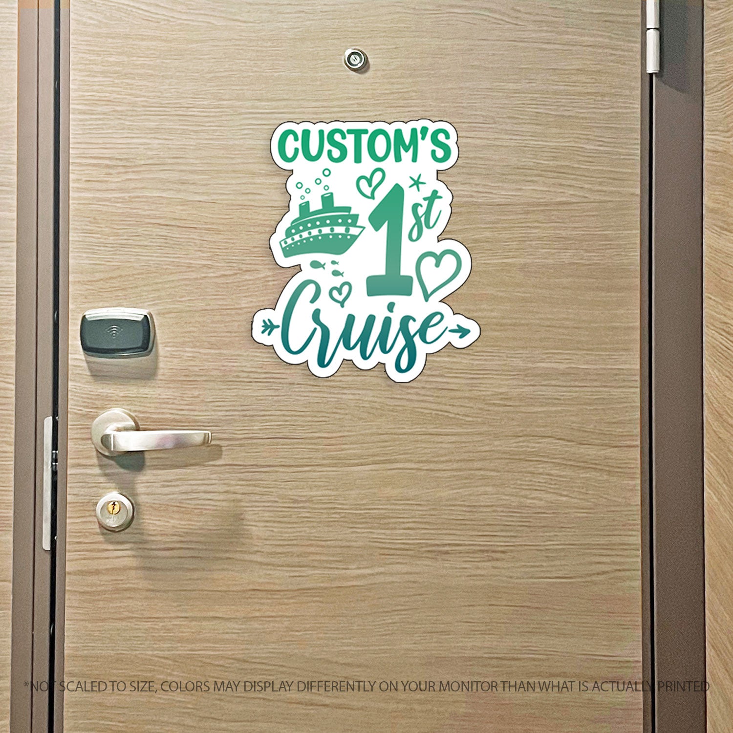 My First Cruise - Colorful Cruise Magnet with Custom Name - First Timer - Several Colors