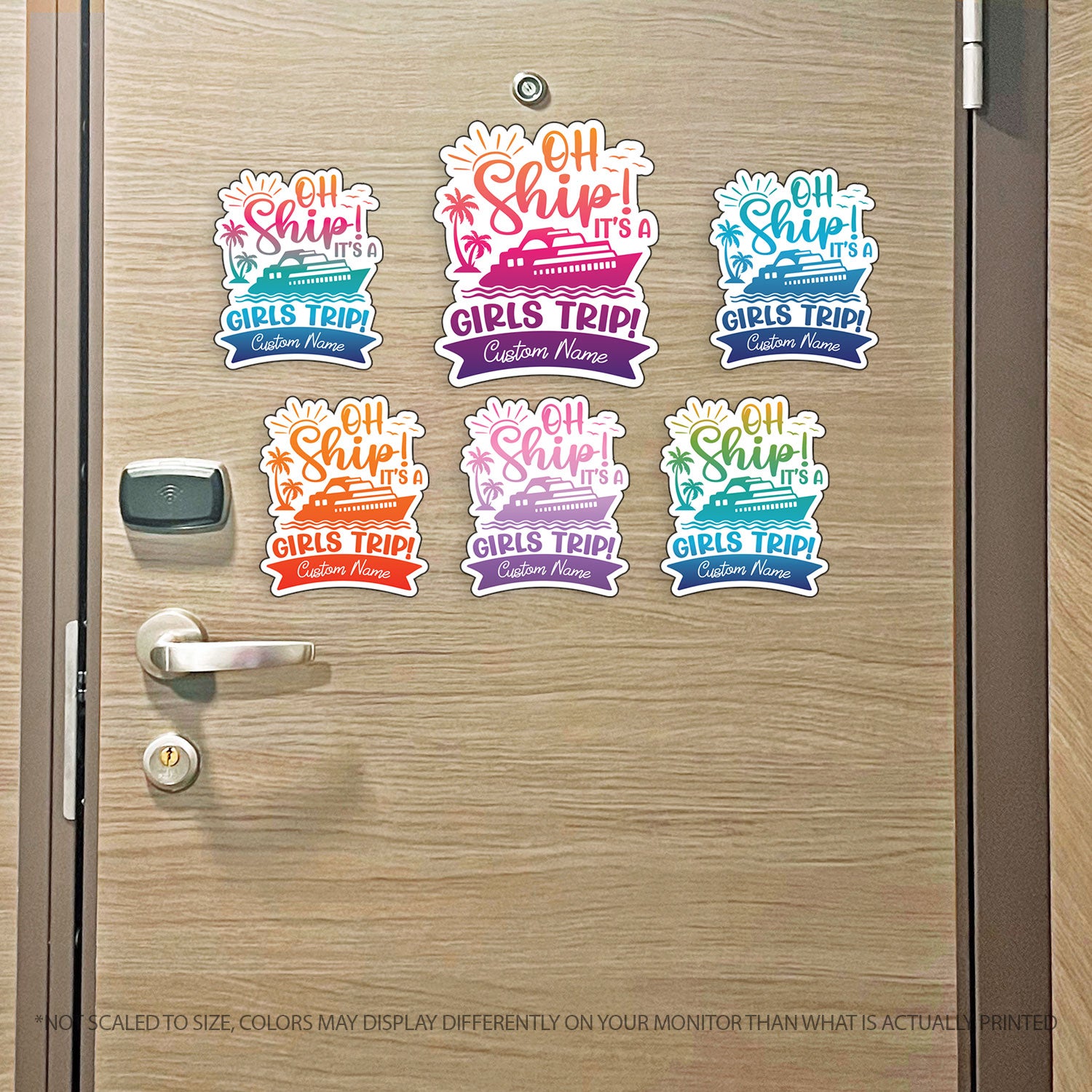 Custom Girls Trip Cruise Magnet - Oh Ship! It's a Girls Trip - Several Colors