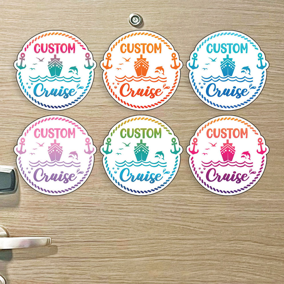 Custom Cruise - Round Custom Cruise Magnet - Several Colors