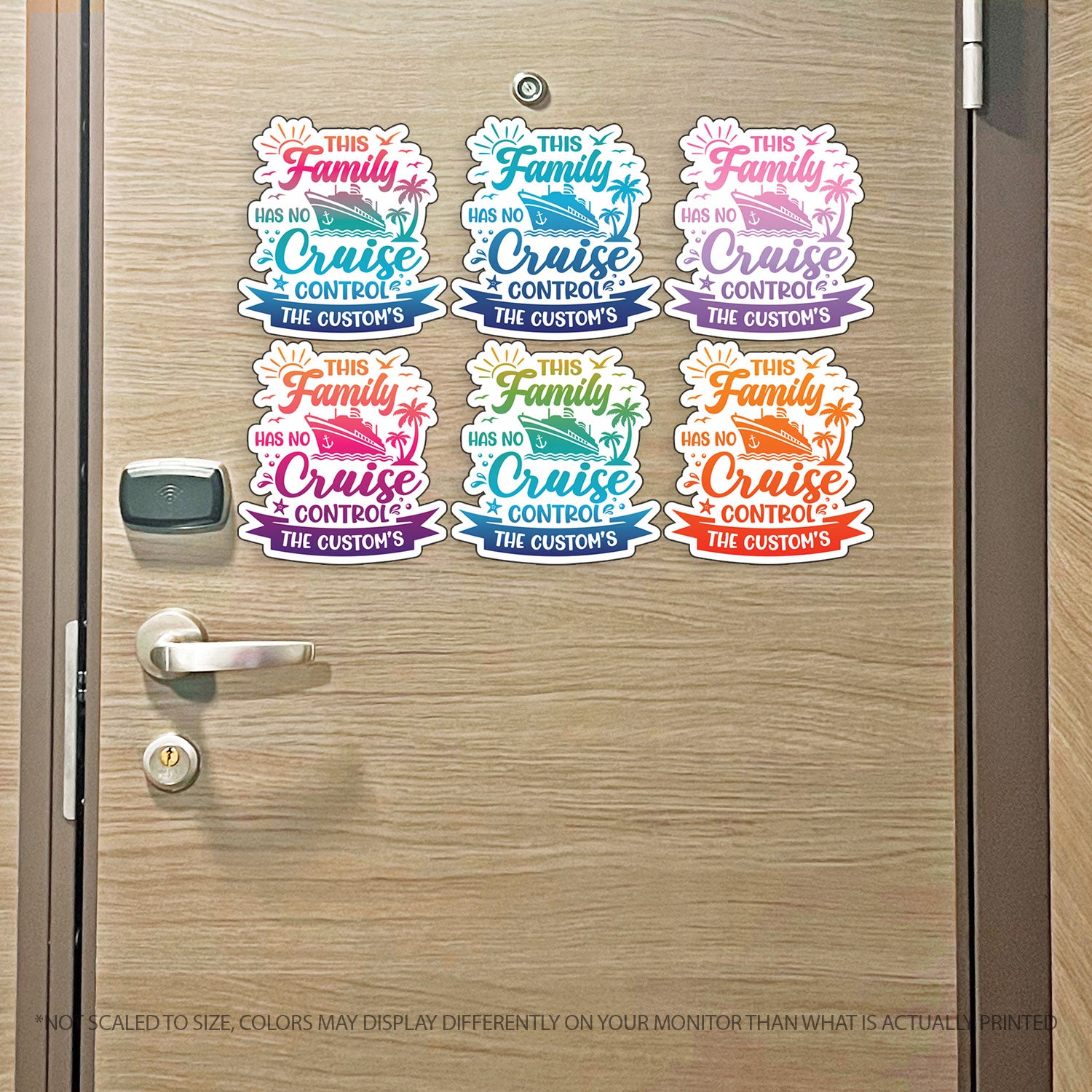 Custom This Family Has No Cruise Control - Family Name - Funny Cruise Magnet - Several Colors