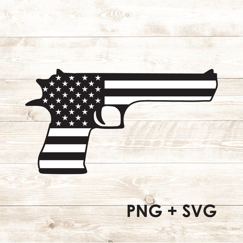 Desert Eagle Flag - SVG + PNG - Digital Download-Digital Download-Too Sweet SVGs