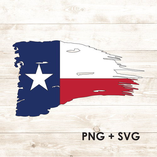 Distressed Flag - Texas Flag - SVG + PNG - Digital Download-Digital Download-Too Sweet SVGs