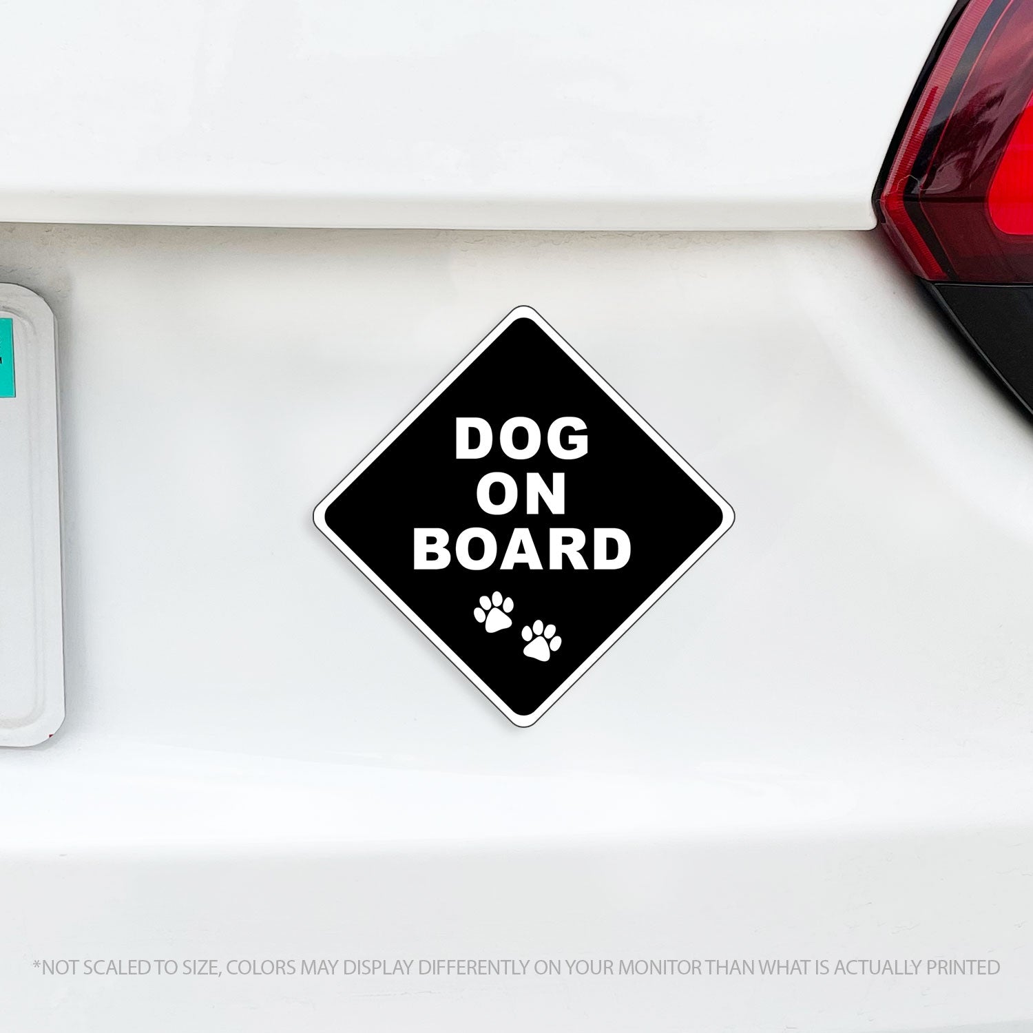 Dog On Board Caution Magnet - Dogs on Board - Several Colors Available