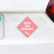 Load image into Gallery viewer, Dog On Board Caution Magnet - Dogs on Board - Several Colors Available
