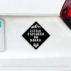 Little Explorer on Board - Baby On Board Caution Car Magnet - Several Colors Available