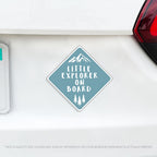 Little Explorer on Board - Baby On Board Caution Car Magnet - Several Colors Available