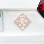 Little Explorer on Board - Baby On Board Caution Car Magnet - Several Colors Available