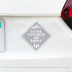 Little Explorer on Board - Baby On Board Caution Car Magnet - Several Colors Available