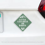 Little Explorer on Board - Baby On Board Caution Car Magnet - Several Colors Available