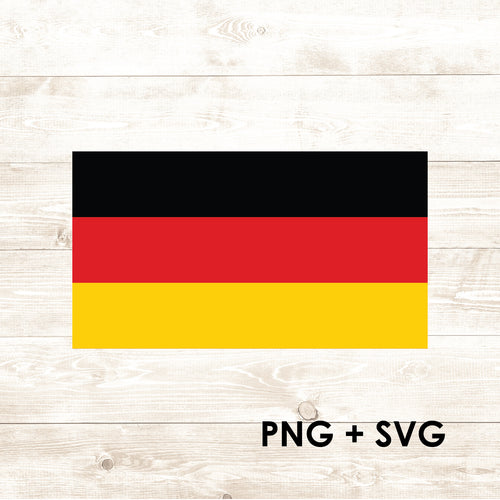 German Flag - Germany Flag - SVG + PNG - Digital Download-Digital Download-Too Sweet SVGs