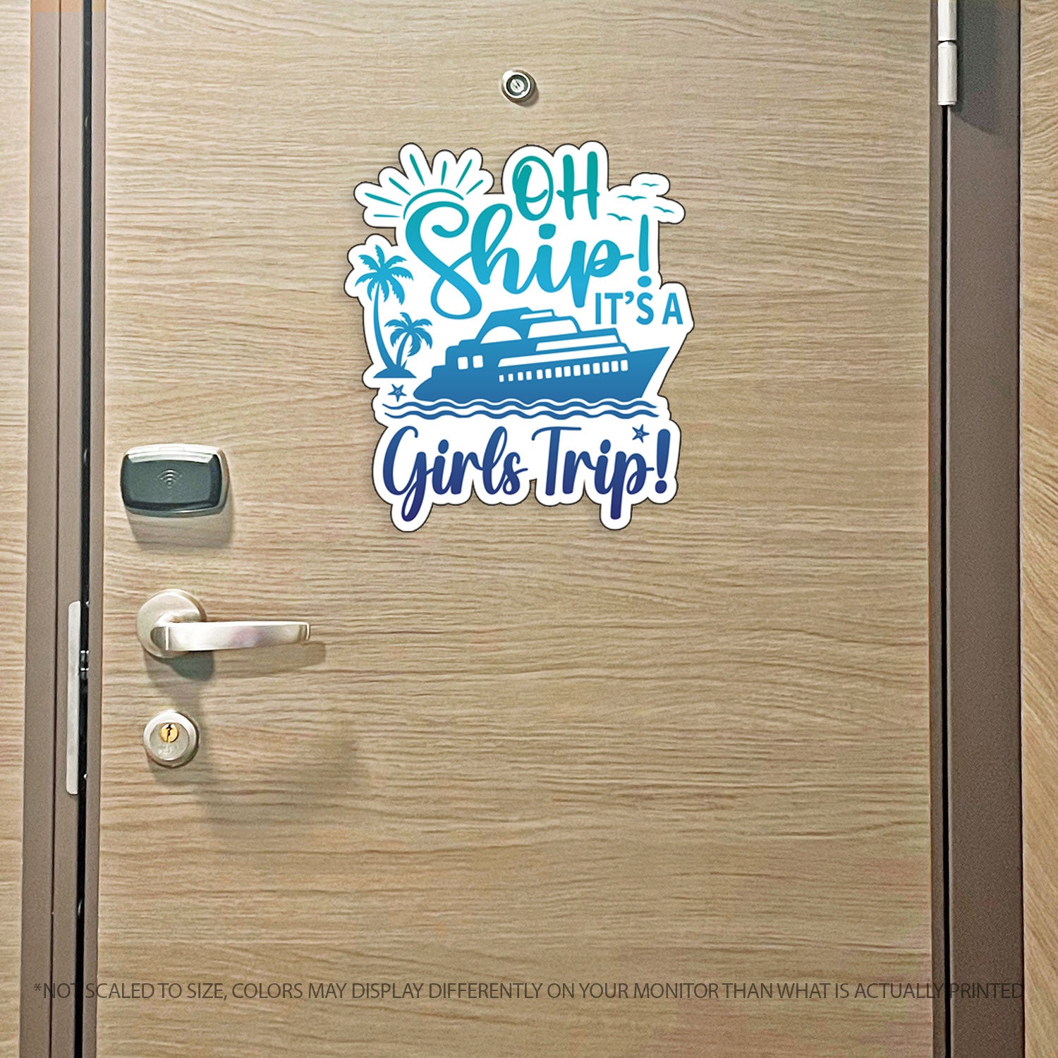 Girl Trip Cruise Magnet - Punny Oh Ship! It's a Girls Trip - Several Colors